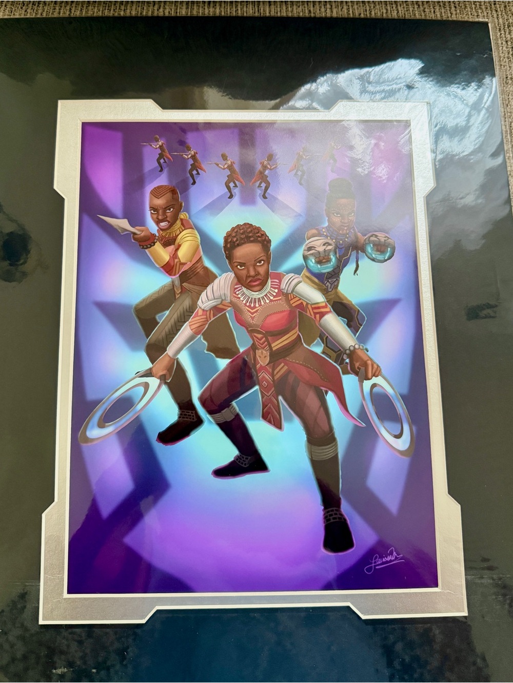 Disney Lithography “The Women Of Wakanda” 18 X 14 By Larissa Marantz